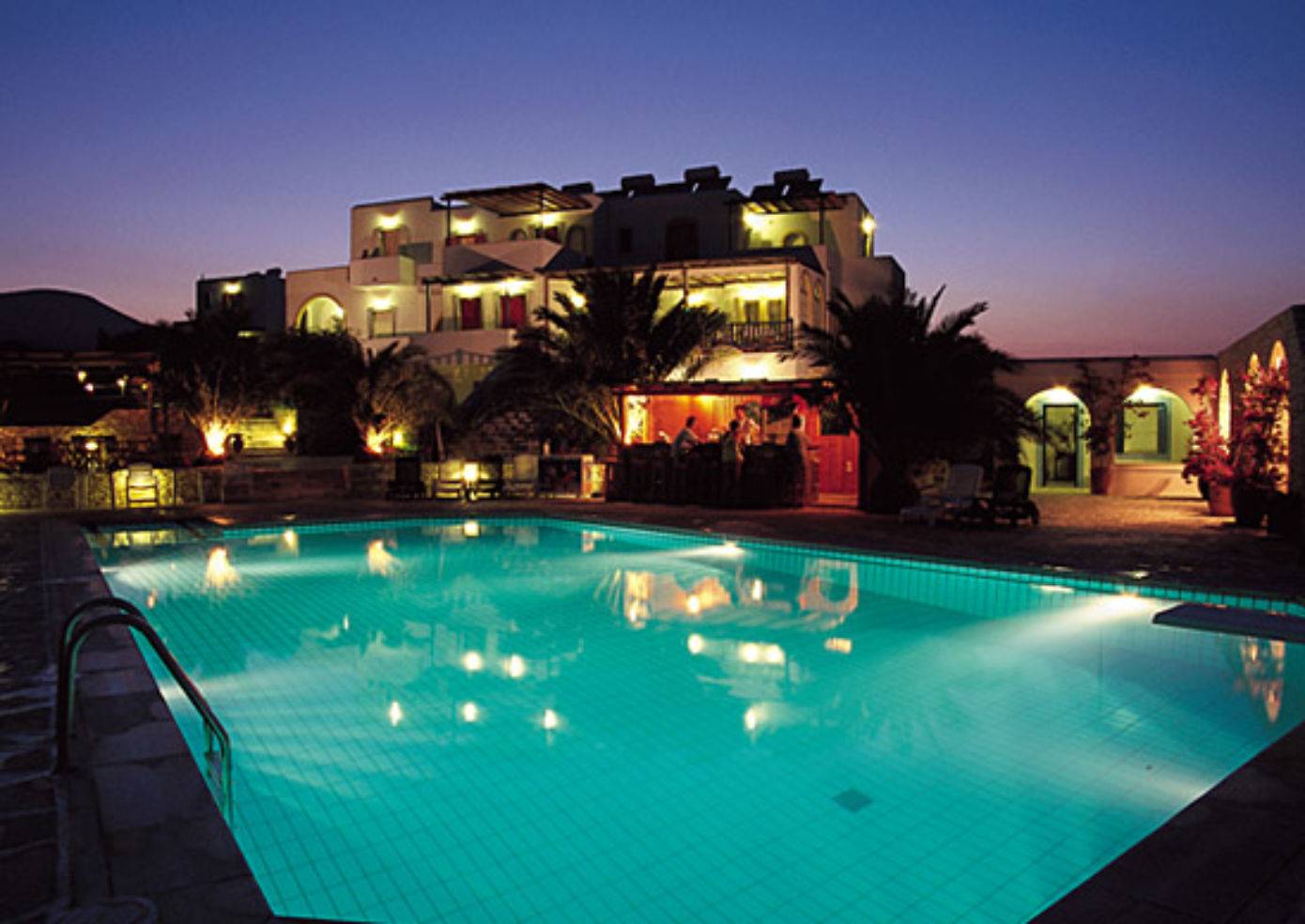 The pool at Albatross Bungalows.