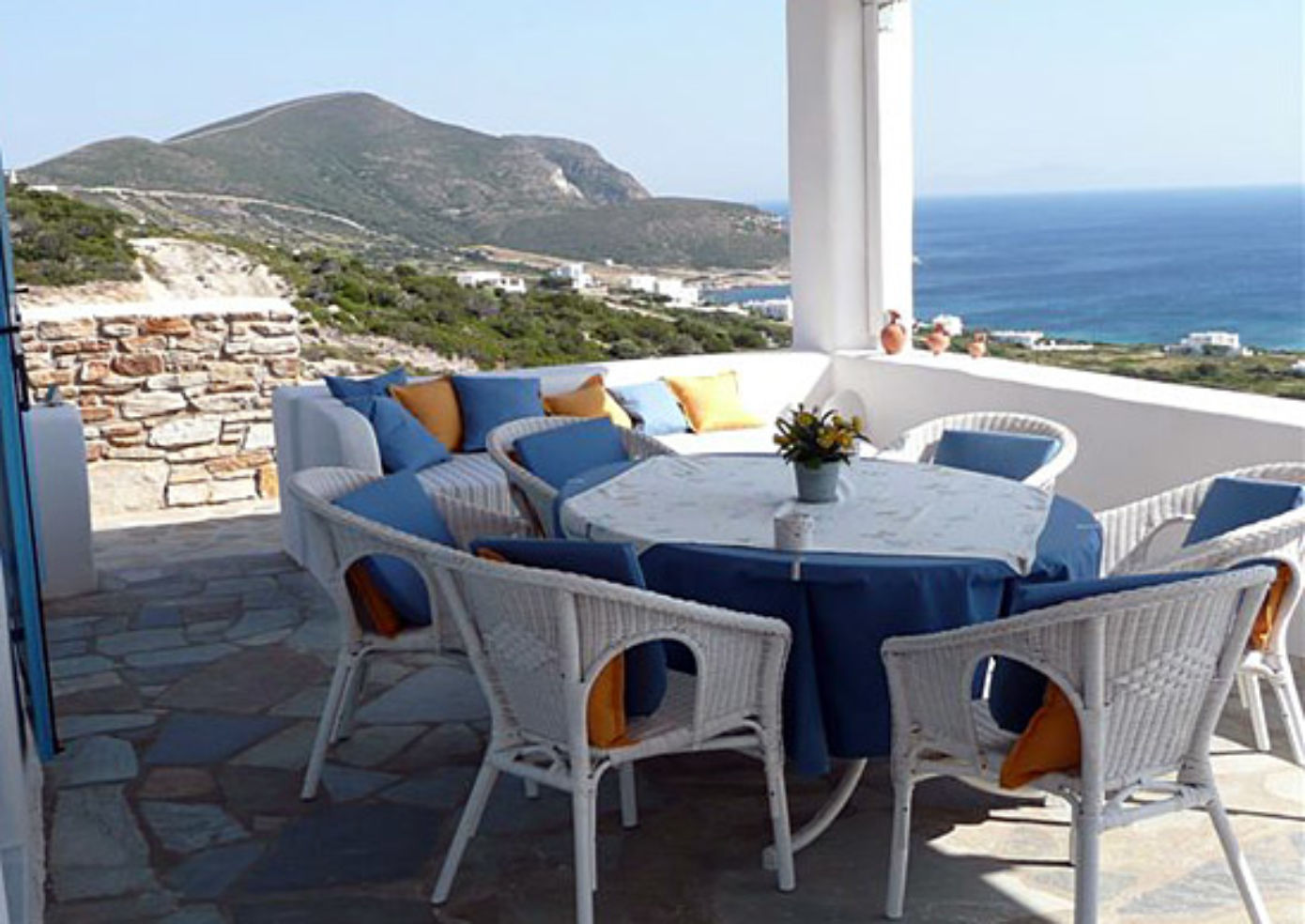 A terrace at Lilly's Island.