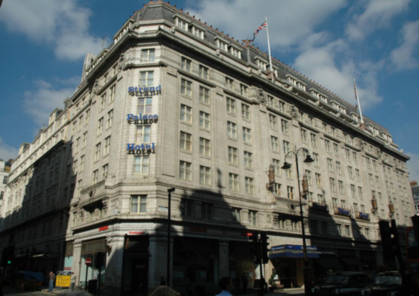 Exterior of Strand Palace Hotel
