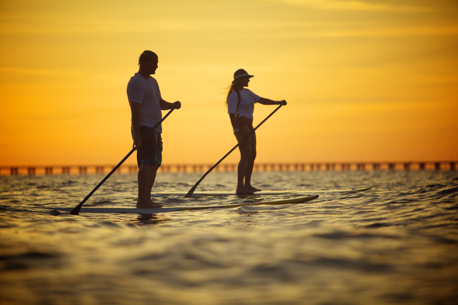 Paddleboarding in Chesapeake Bay, Virginia Beach