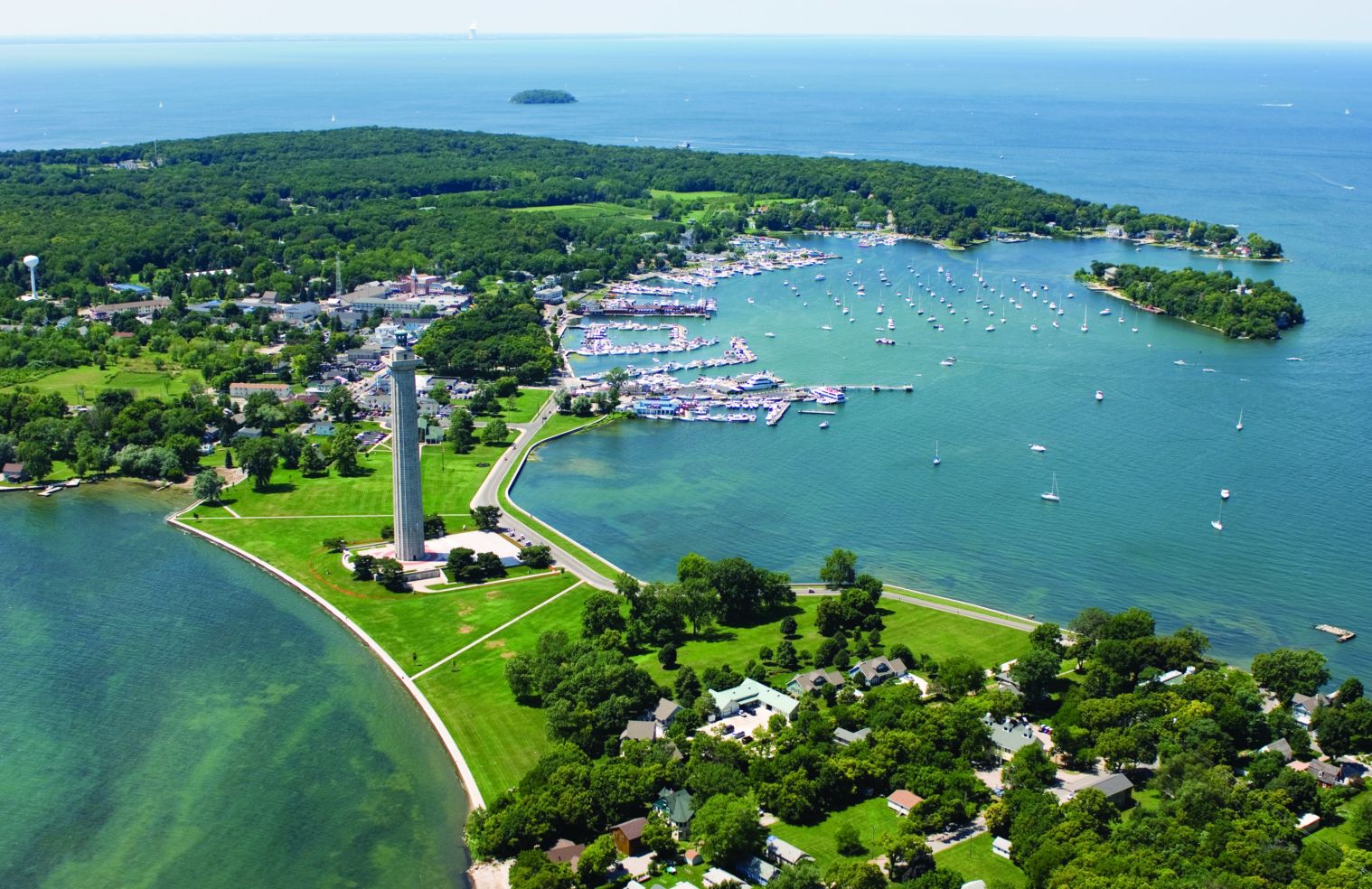 aerial view Put-in-Bay Ohio