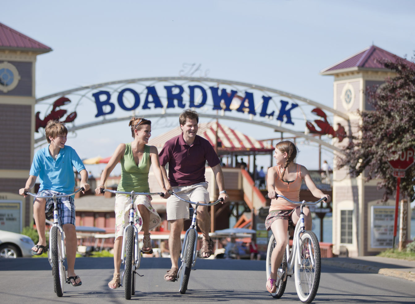biking Boardwalk Put-in-Bay Ohio