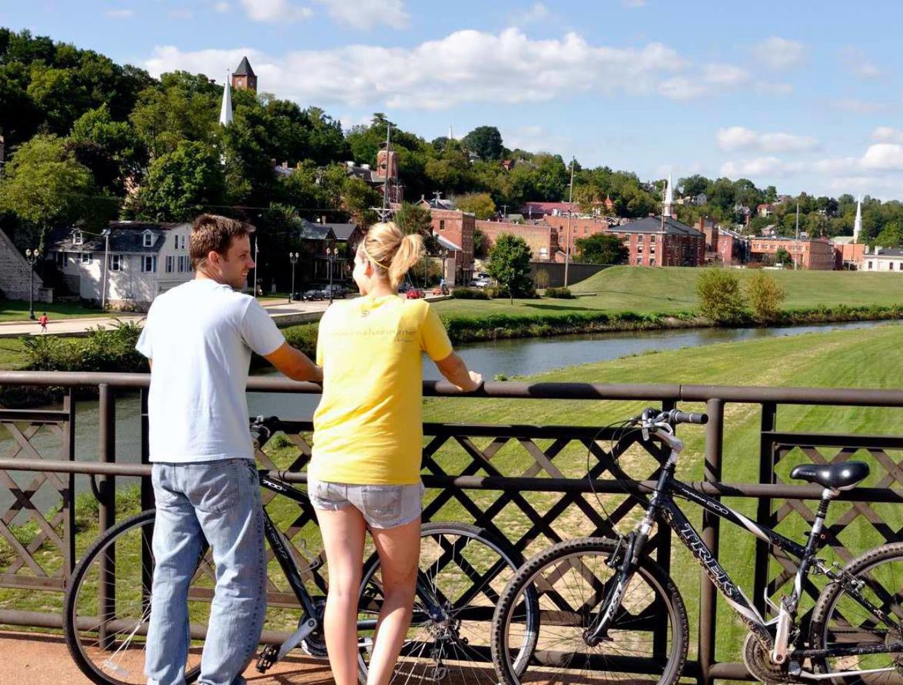 You can rent bikes at Fever River Outfitters to enjoy Galena and the countryside