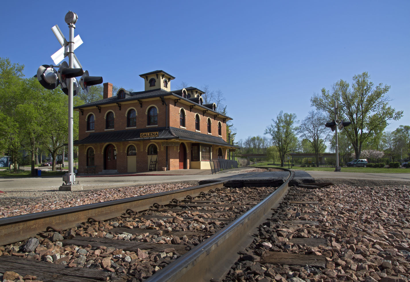 Historic Railroad Depot in Galena Illinois