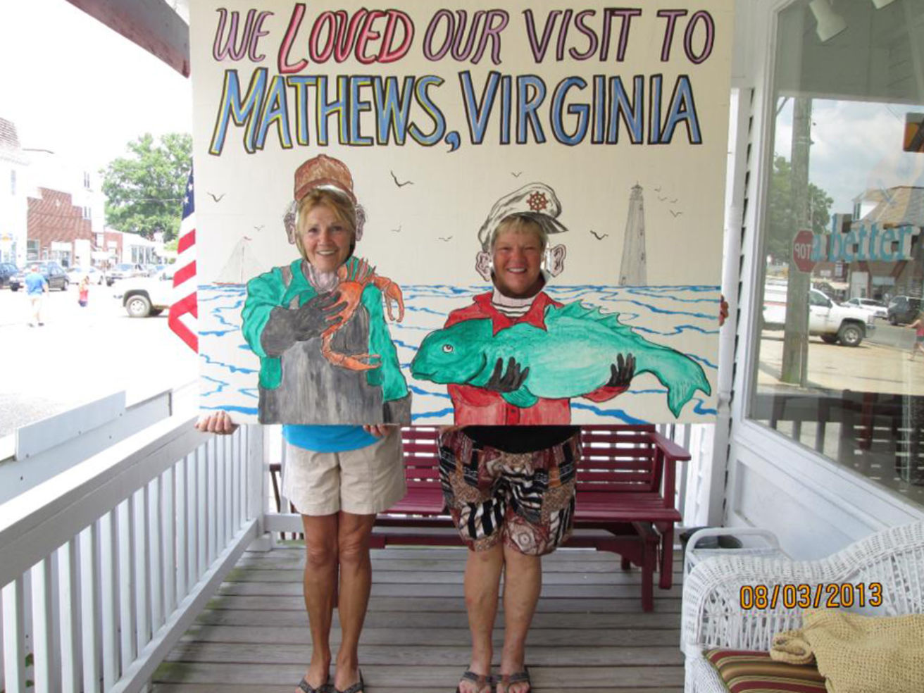 Visitors to Mathews