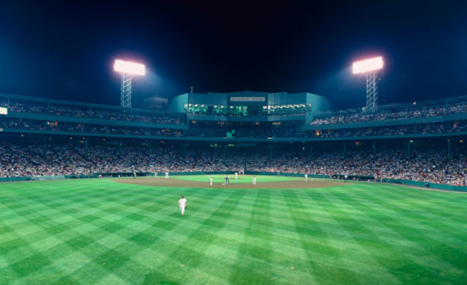 Fenway Park at night
