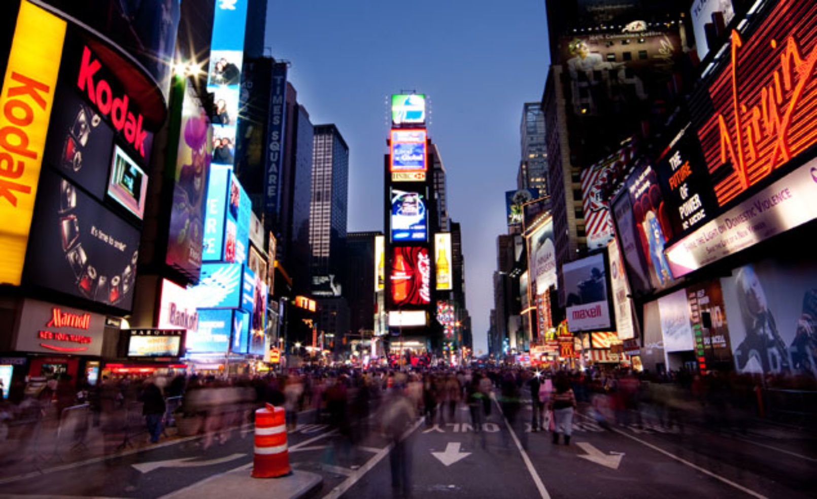 Times Square at night