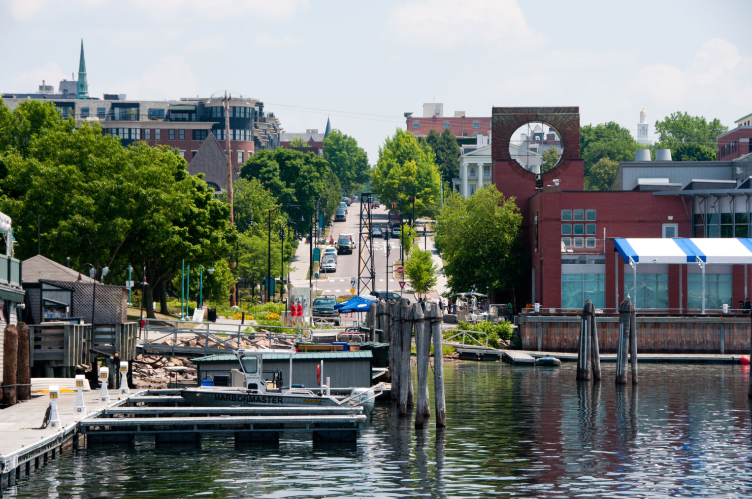 Burlington, VT, USA - June 21, 2012: Burlington waterfront.