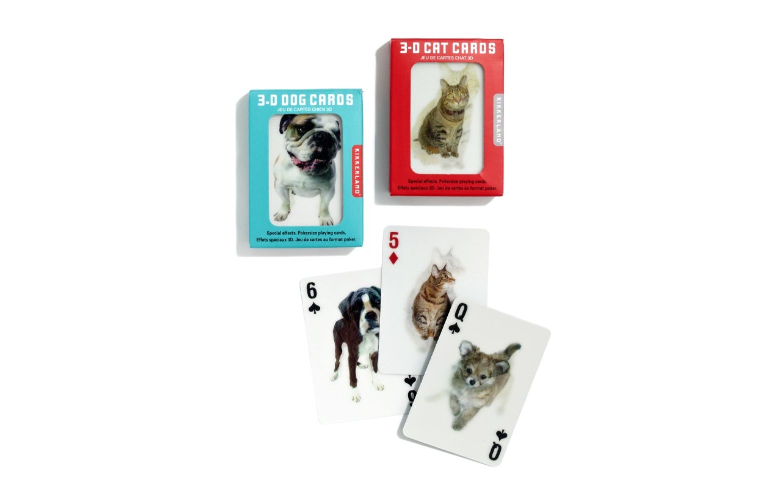 3D Cat and Dog Cards