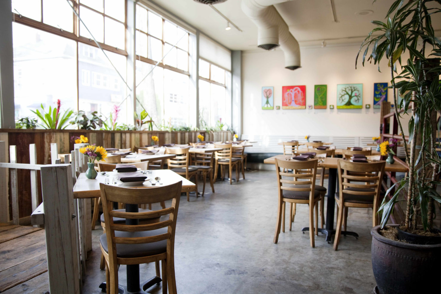 Cafe Flora Dining Room Vegetarian Restaurant