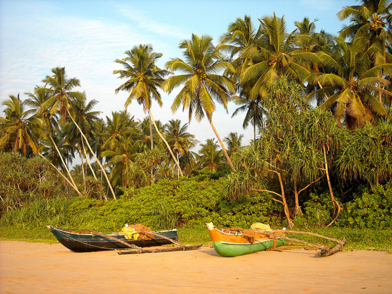 A beautiful beach in Sri Lanka