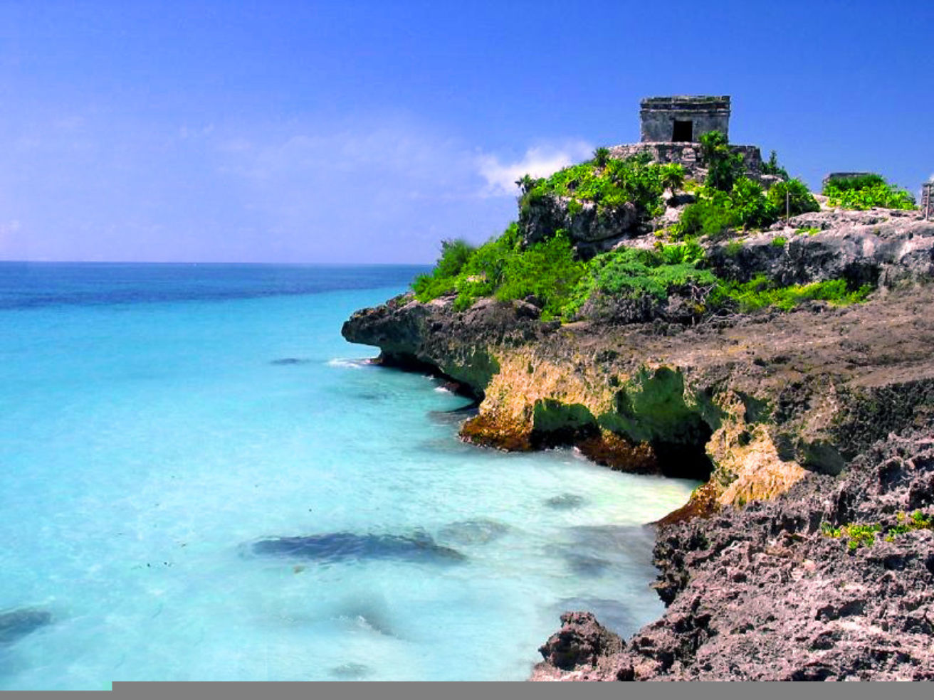 A beautiful beach scene in Tulum, Mexico