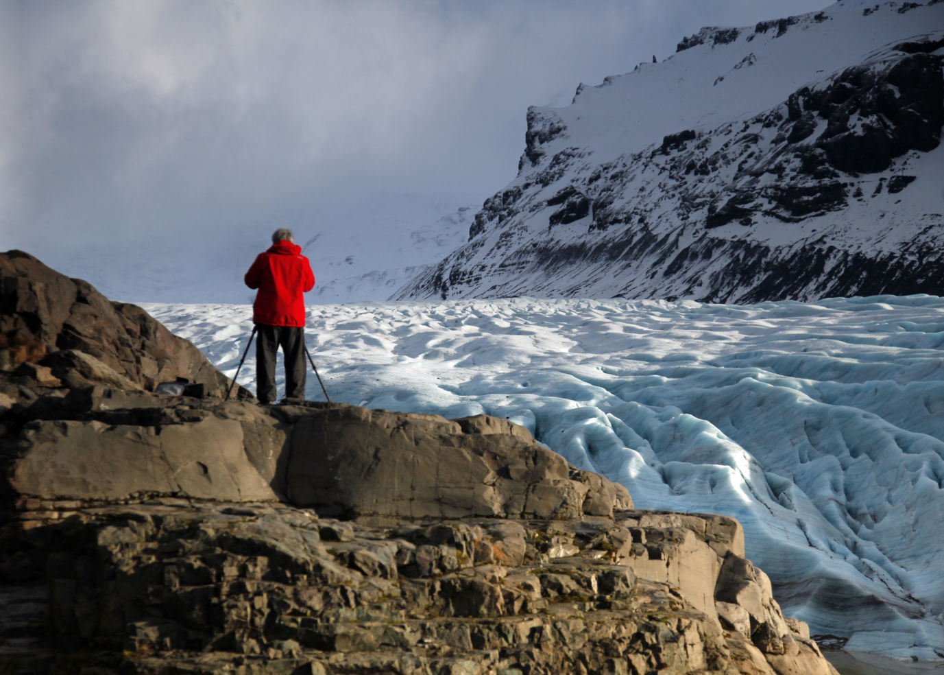A glacier in Iceland