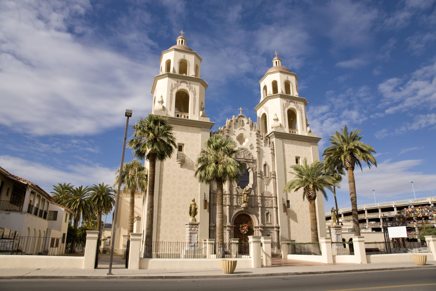 St. Augustine Cathedral in the El Presidio district of downtown Tucson, AZ.