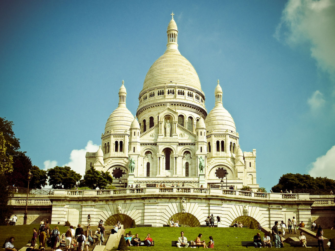 Arriving at sacre coeur
