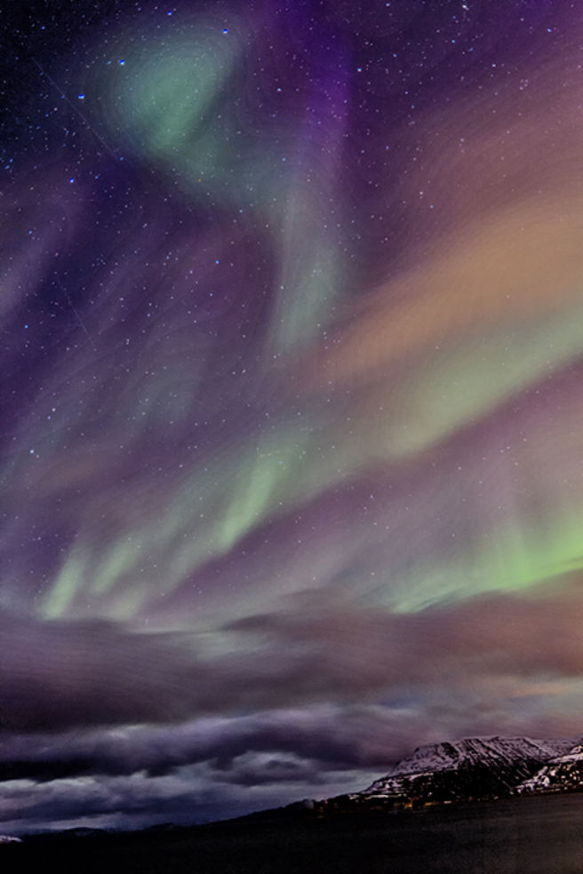 Aurora over Ísafjörður