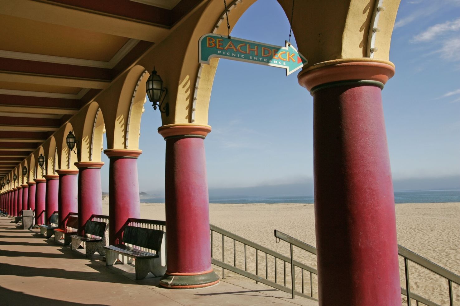 Boardwalk at Santa Cruz in California