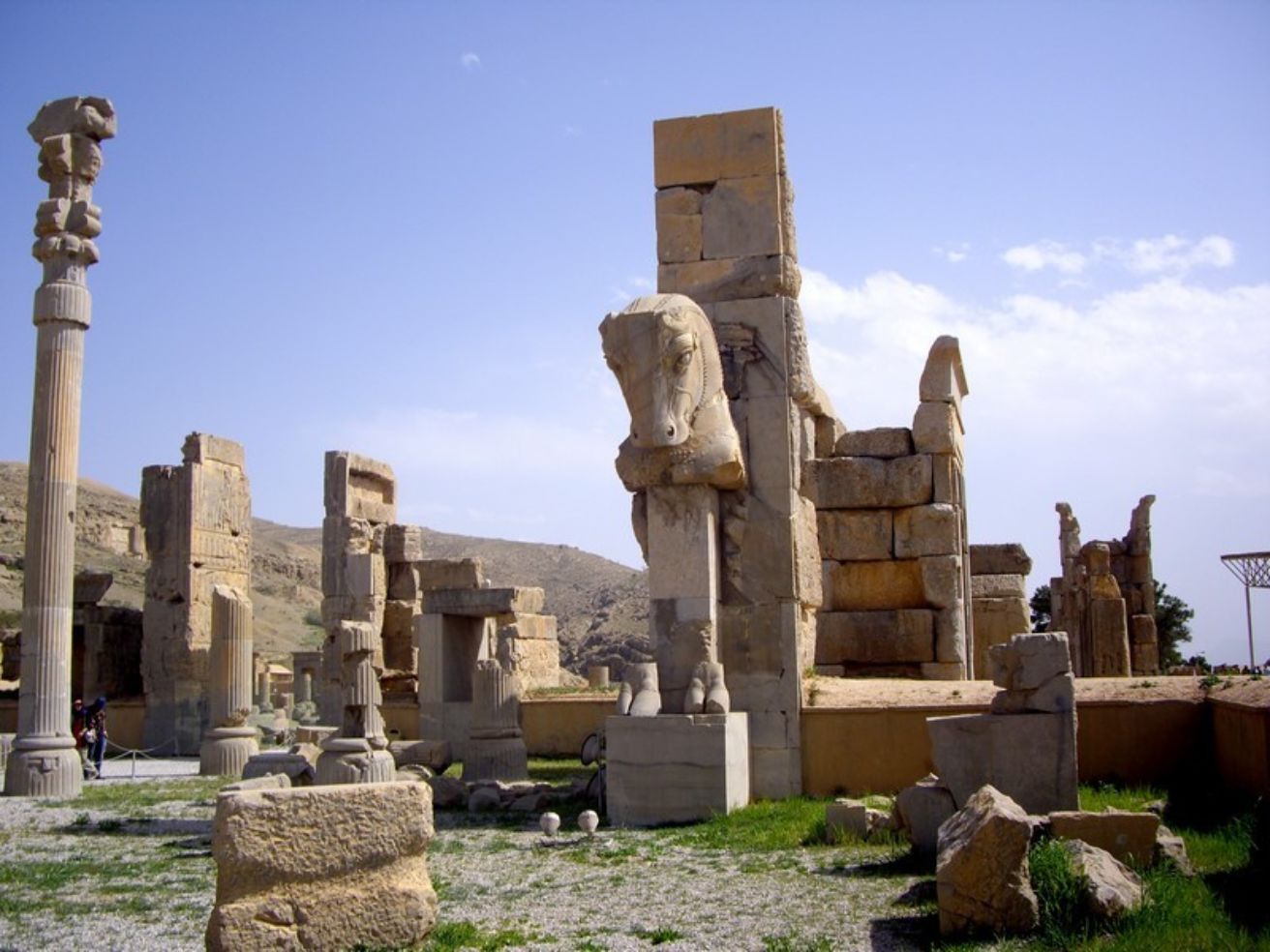 The ruins at Persopolis in Iran