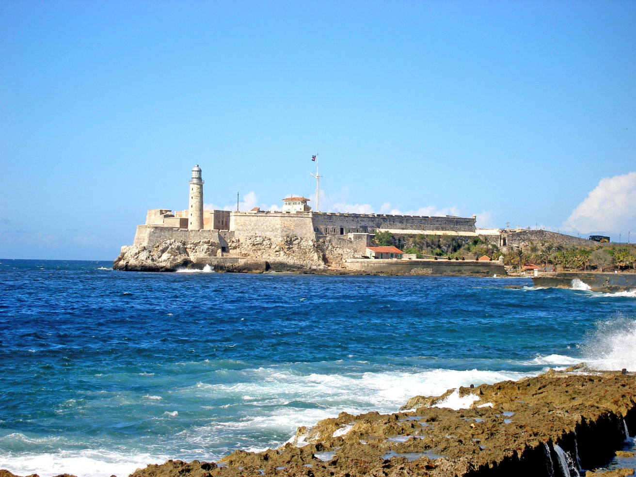 El Morro, in Havana, Cuba, from avenida Malecon