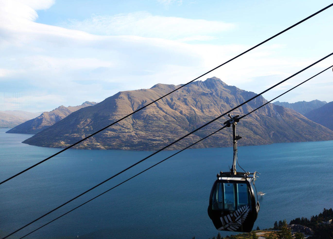View from the cable car in New Zealand