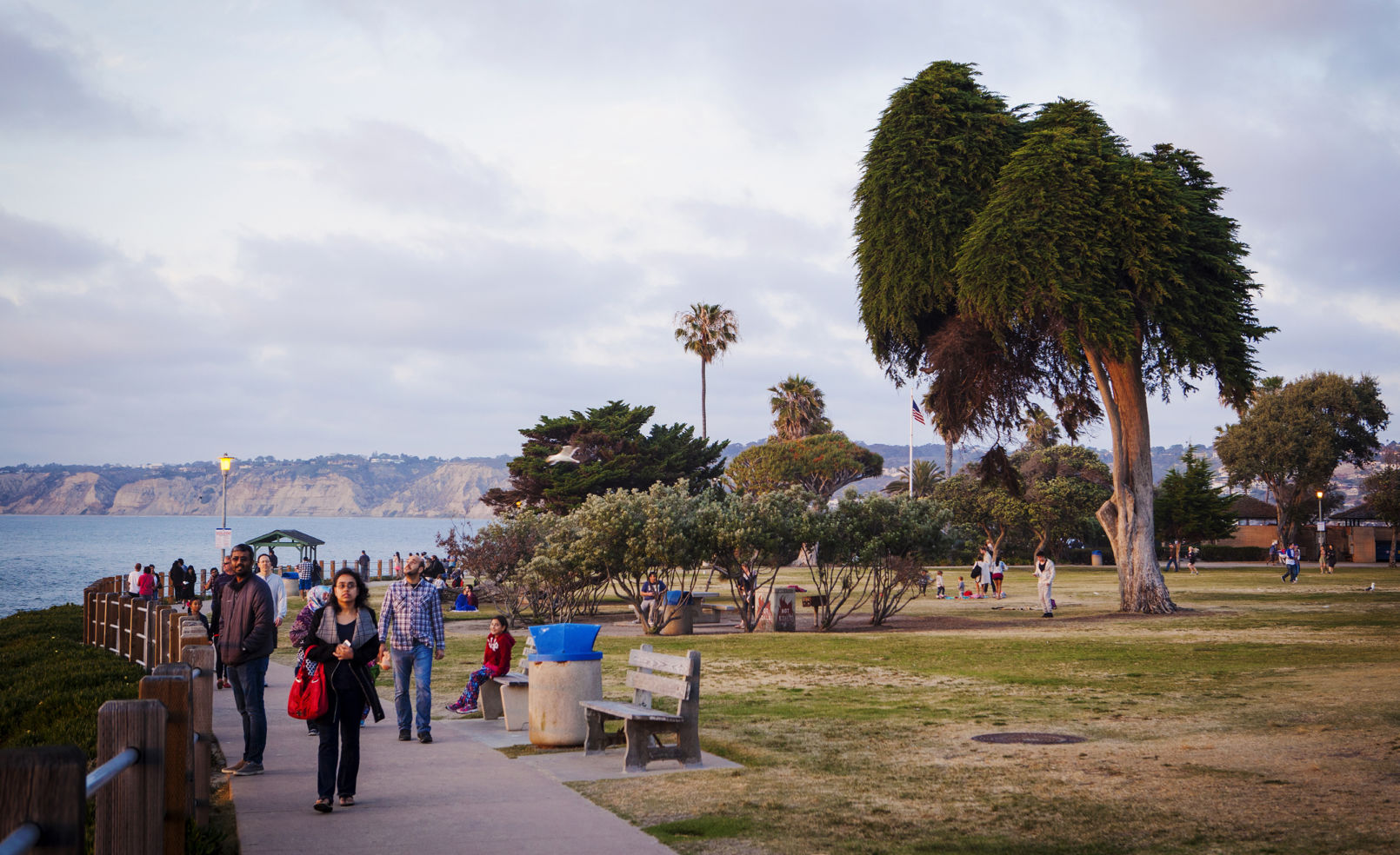 Scripps Park La Jolla sunset