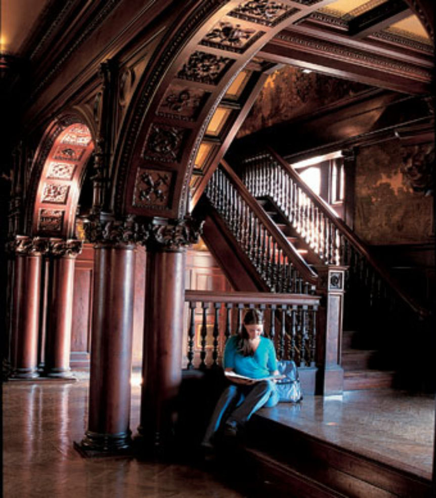 Grey Towers Castle stairs