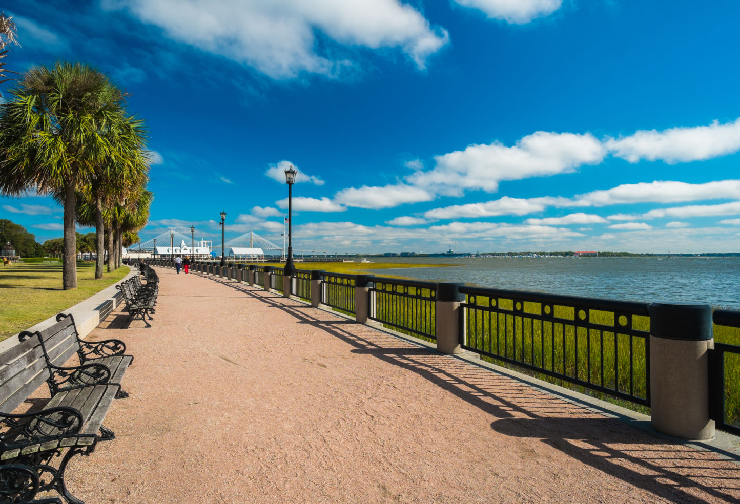 Waterfront park in downtown Charleston, South Carolina.