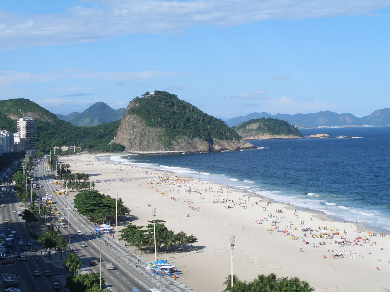 Copacabana Beach in Rio de Janeiro, Brazil