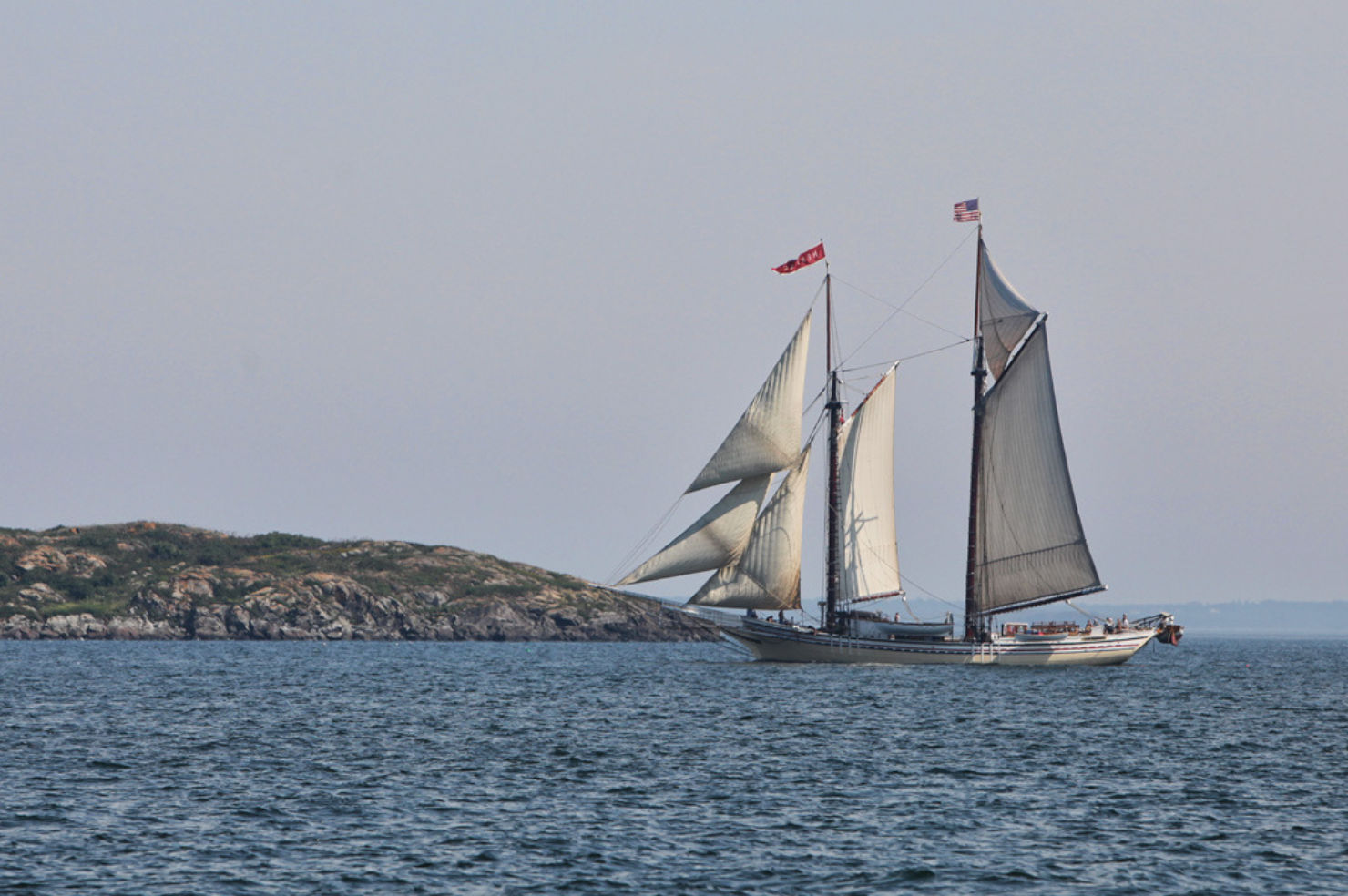 A schooner in Maine