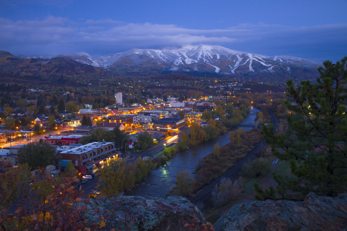 Scenic downtown, Steamboat Springs, Colorado