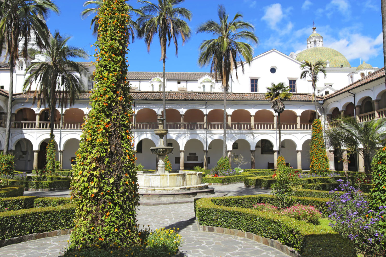 Courtyard at the Church of San Francisco Ecuador