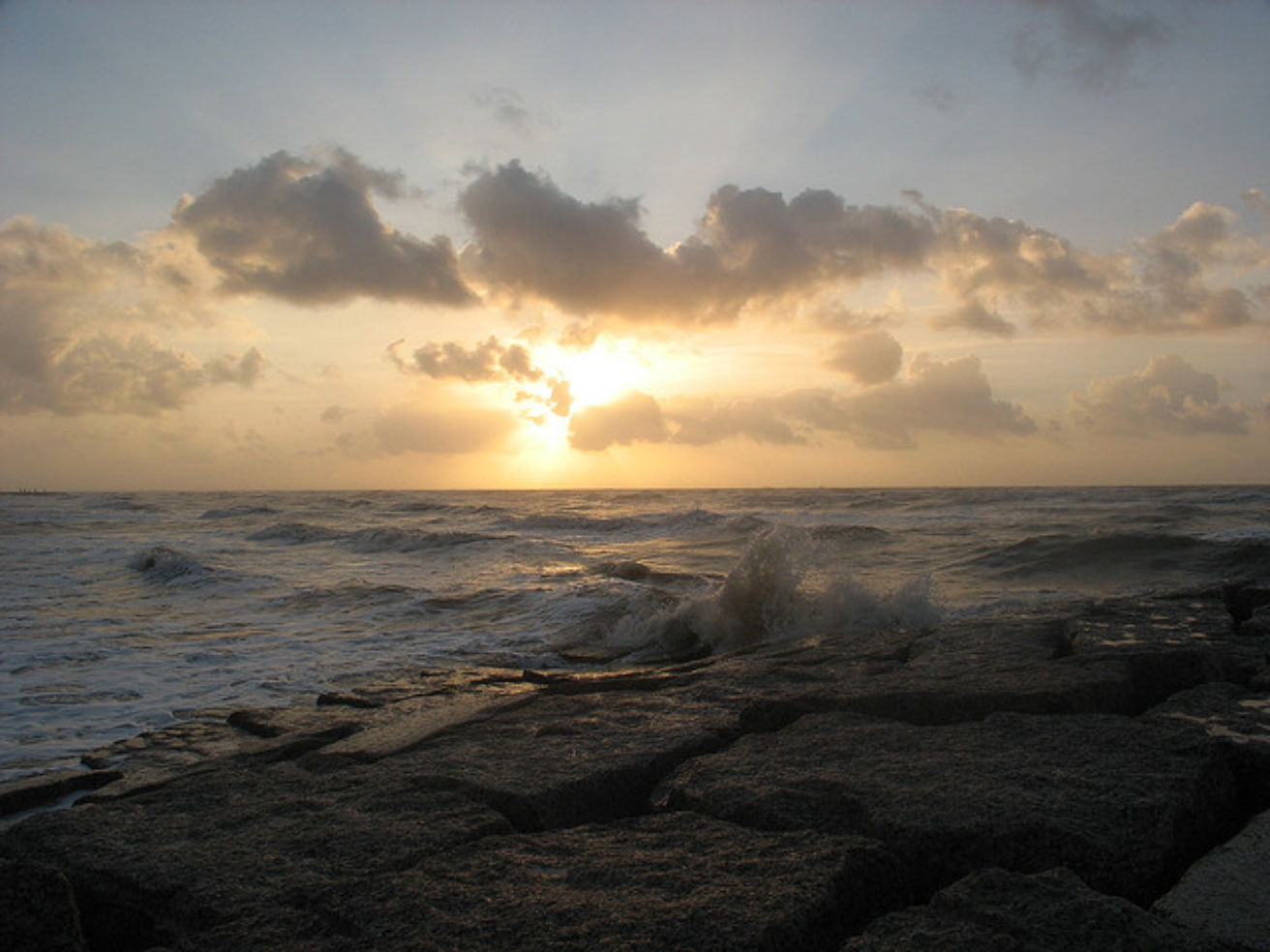 Sunrise in Galveston, Texas