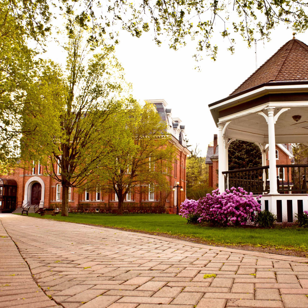 Courthouse Square in Spring Delhi New York