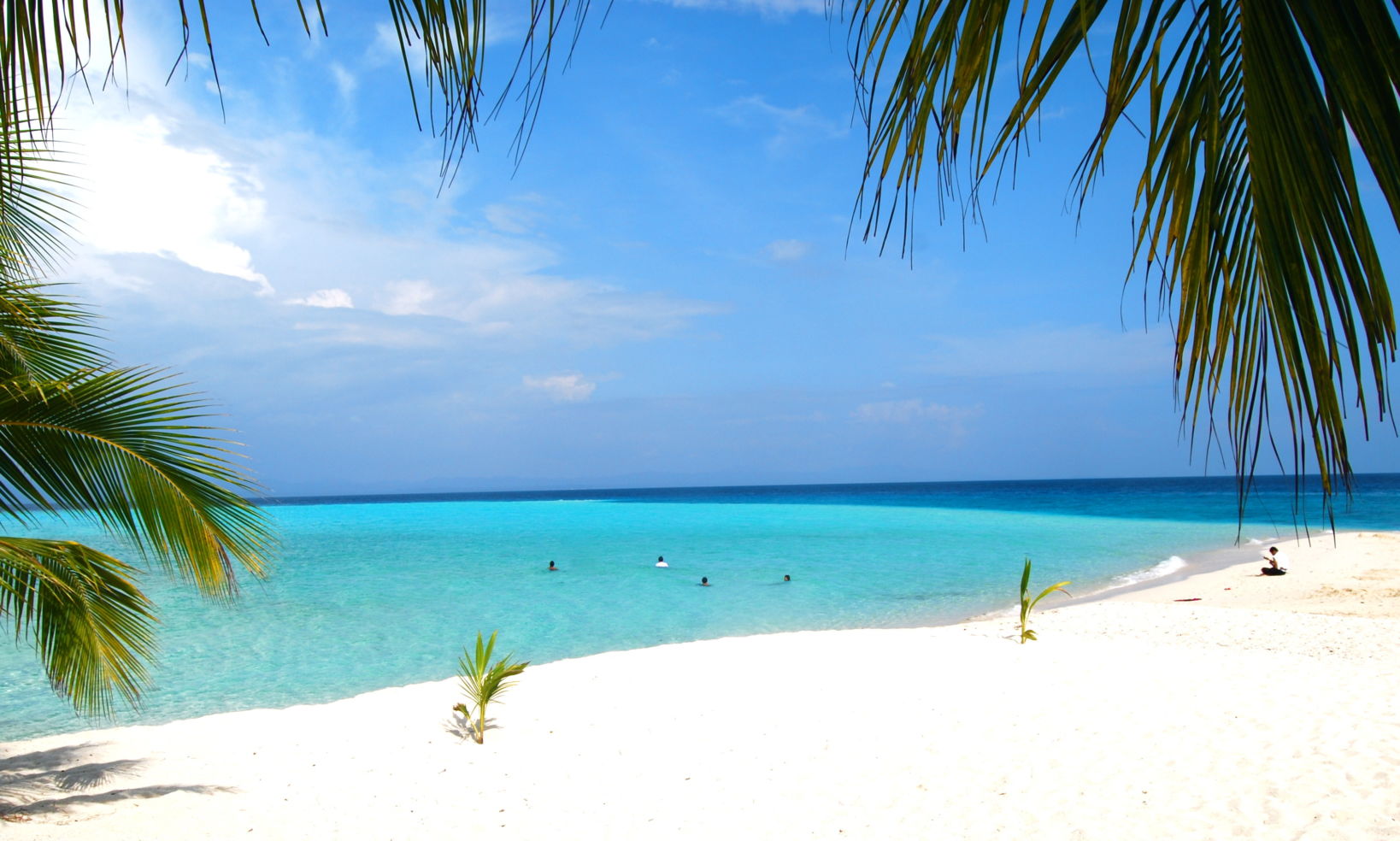 A beautiful beach on Kalanggamon Island in the Philippines.