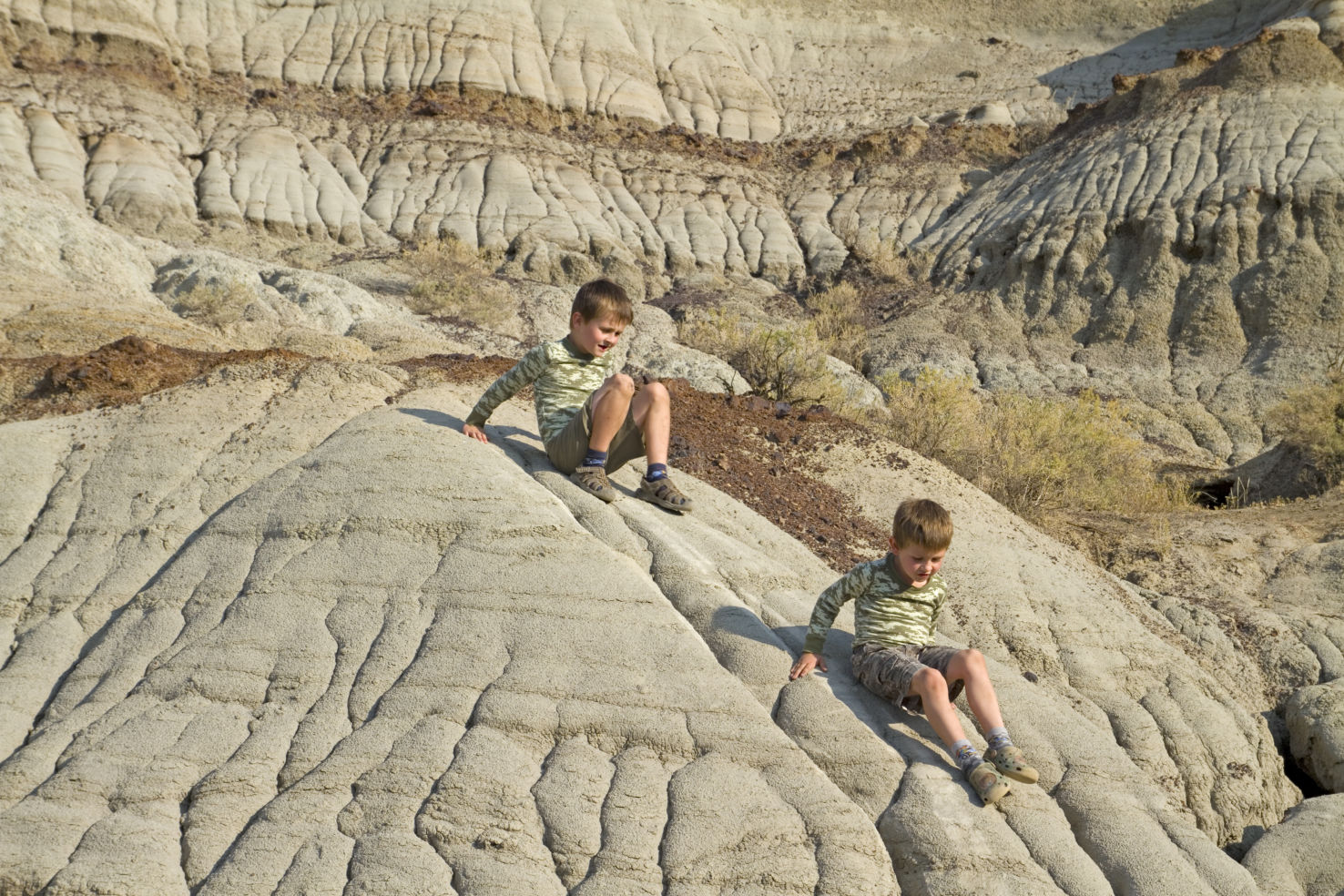 hiking, trail, Badlands, Dinosaur Provincial Park, Alberta, Canada