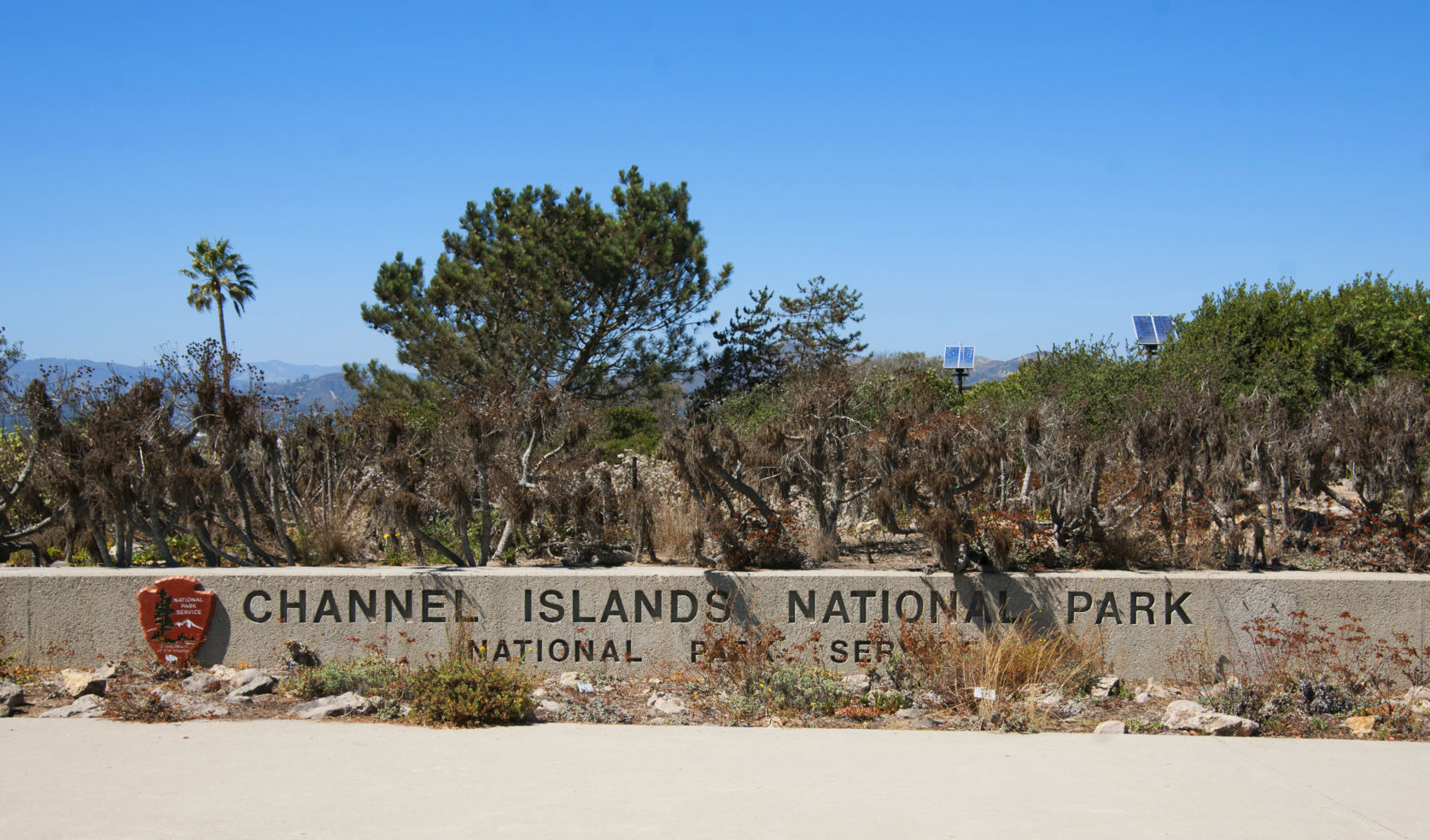 Channel Islands National Park headquarters sign Oxnard, California