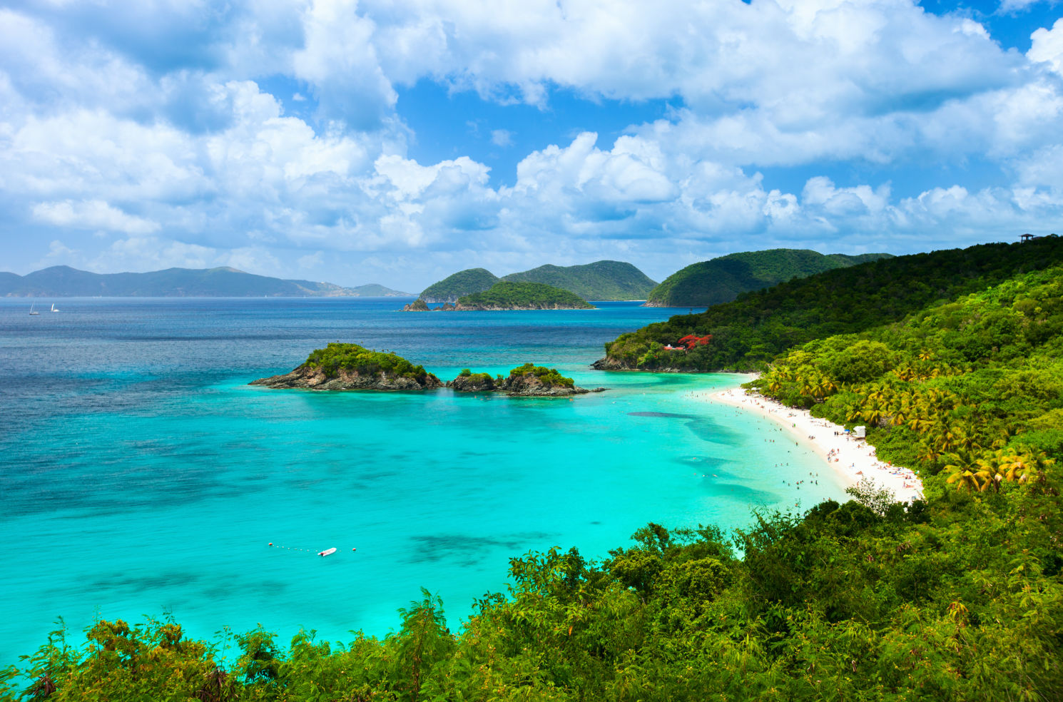 Trunk bay, St John island, US Virgin Islands, beach, Caribbean