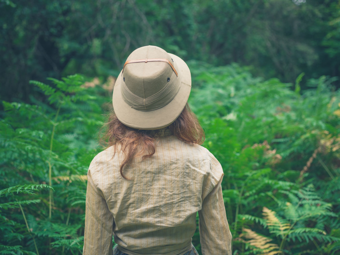 Woman in forrest