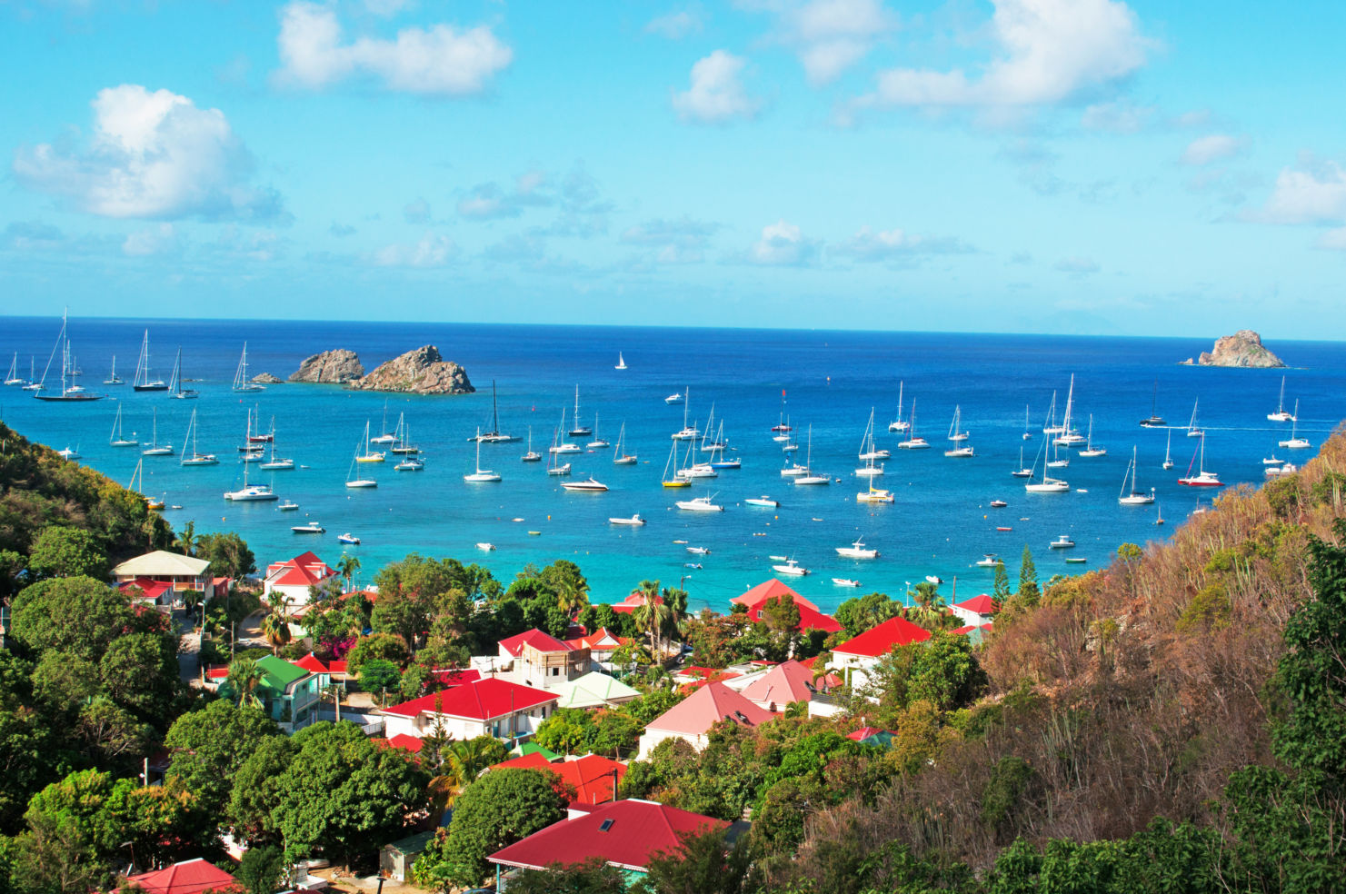 The island of St Barth, St. Barts, Saint-Barthélemy, French West Indies, French Antilles, Caribbean