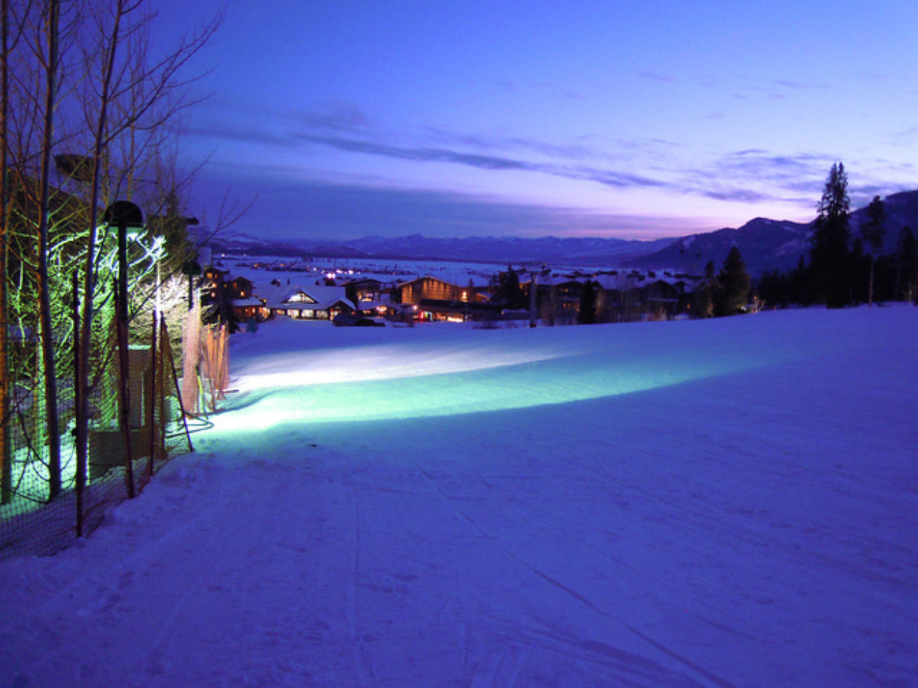 Jackson Hole, Wyoming, covered in snow
