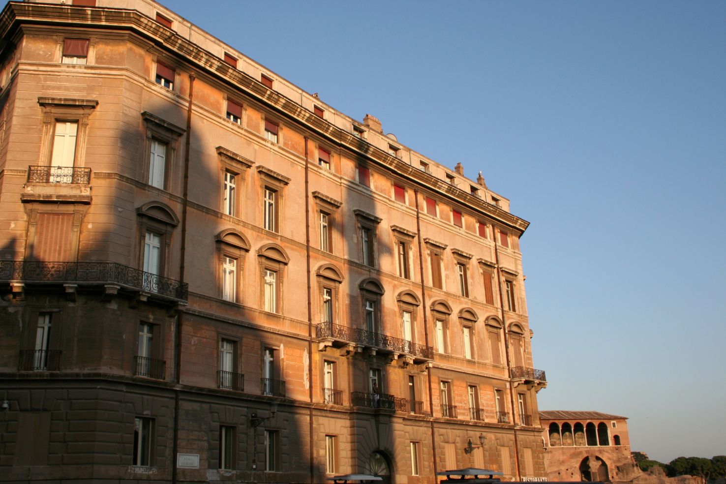 Early evening shadow in Rome