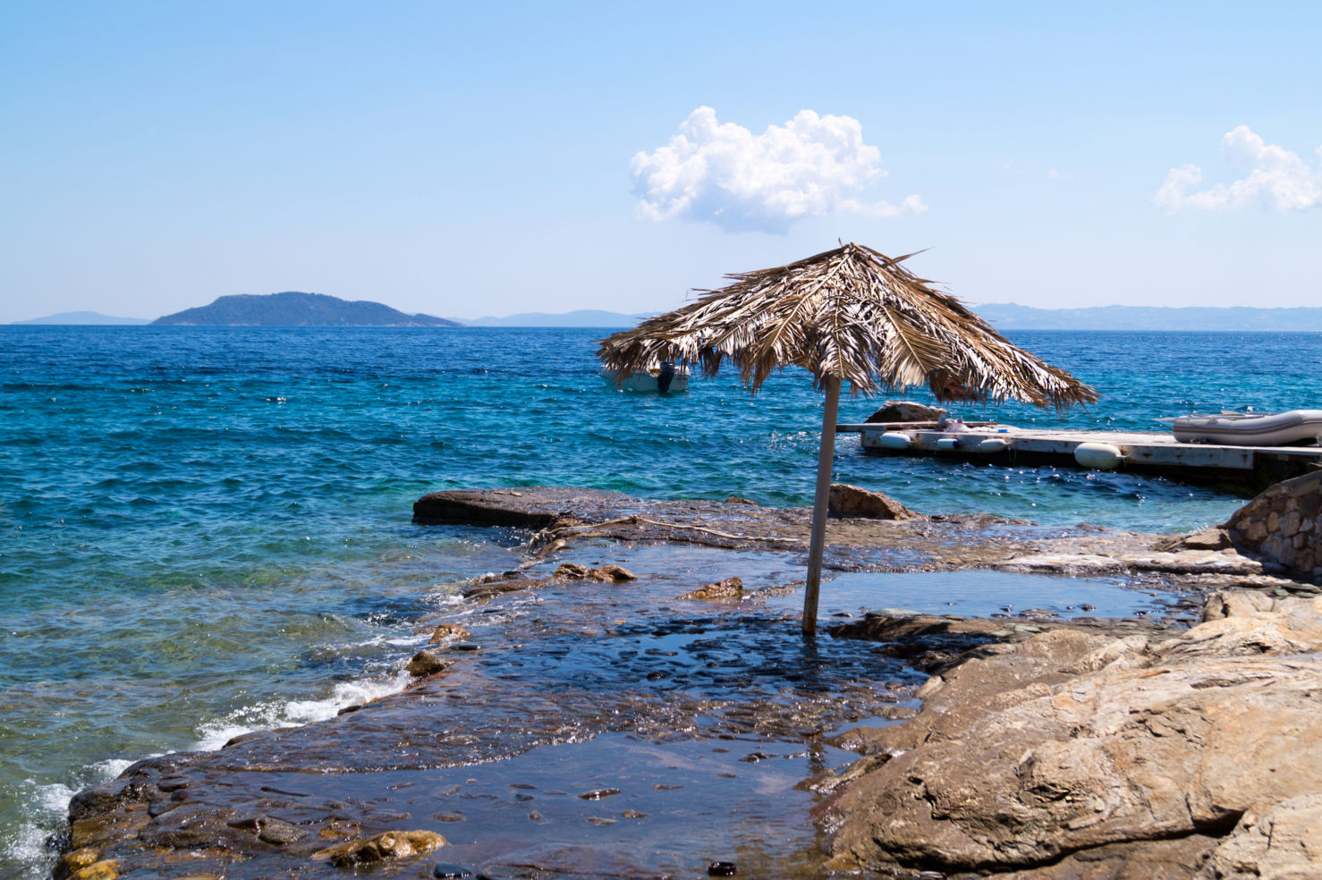 Halkidiki peninsula in Greece