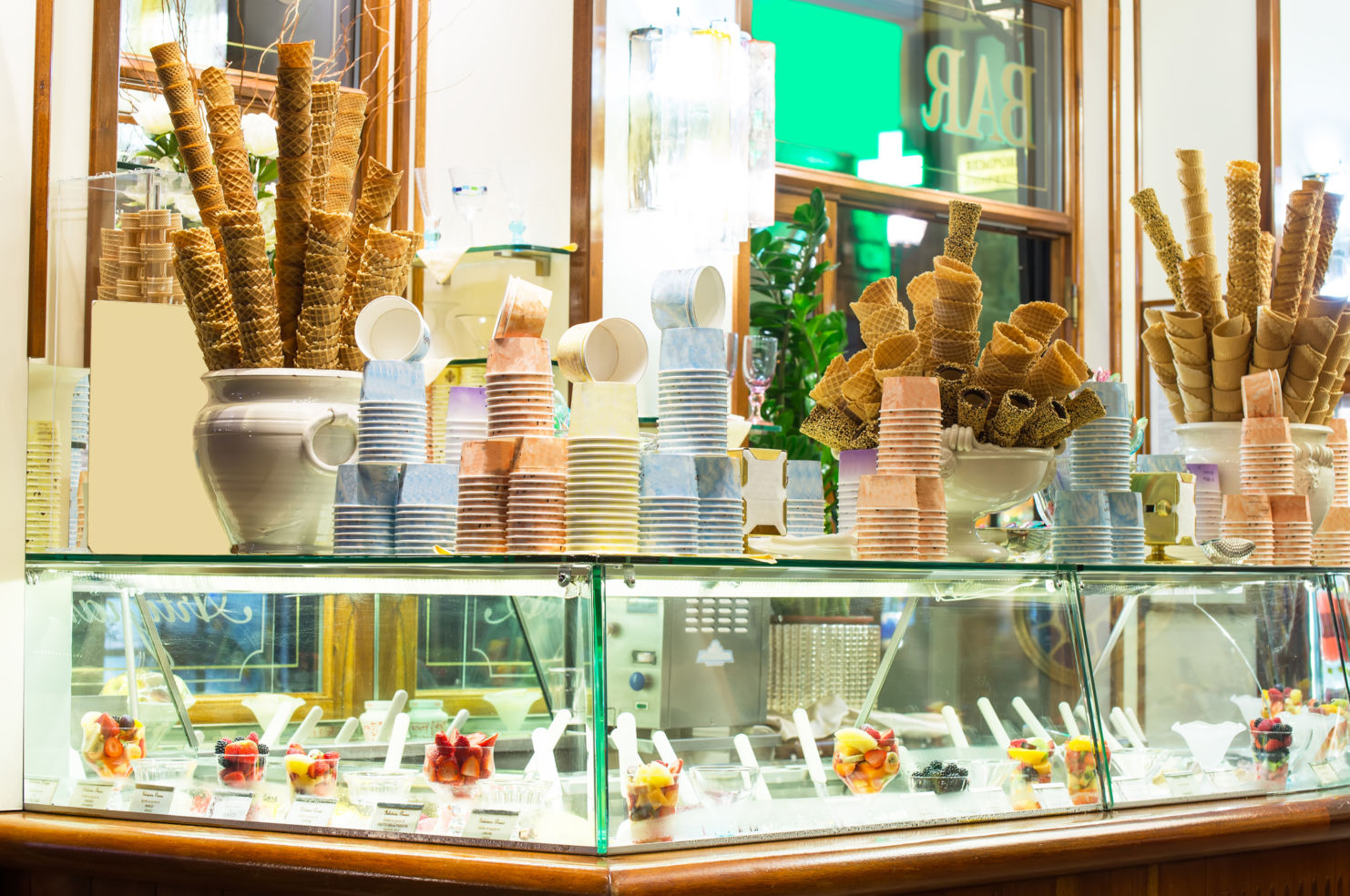 Italian ice cream bar, Italy.