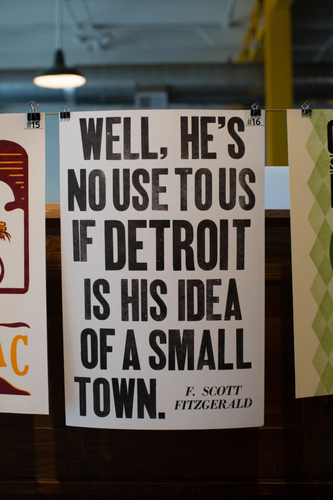 A quote about the city from F. Scott Fitzgerald’s The Great Gatsby.