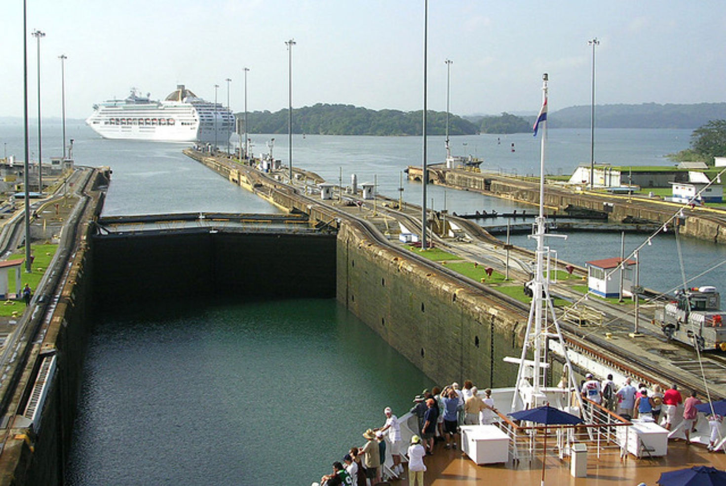 Cruising down the Panama Canal