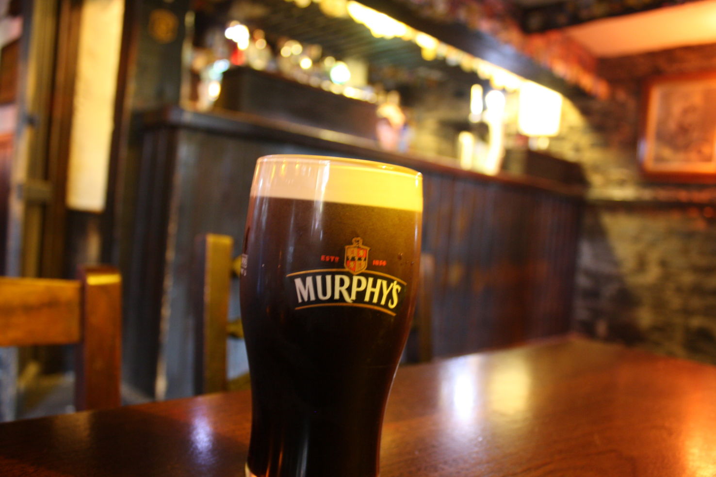 Pub scene in the U.K.