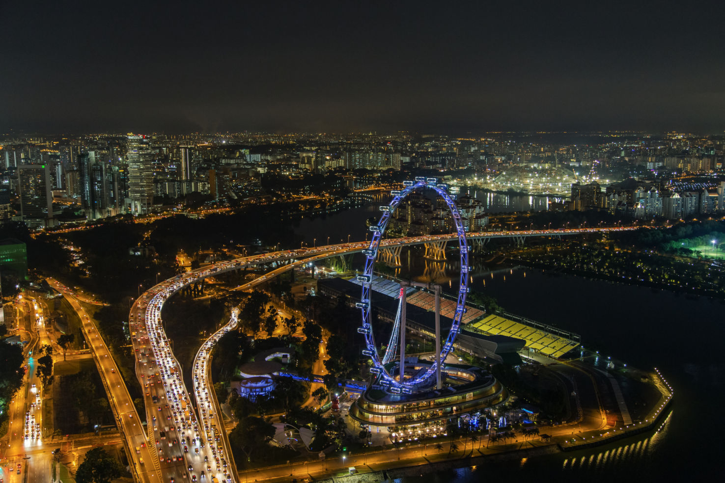 Singapore Flyer from Marina Bay Sands Resort
