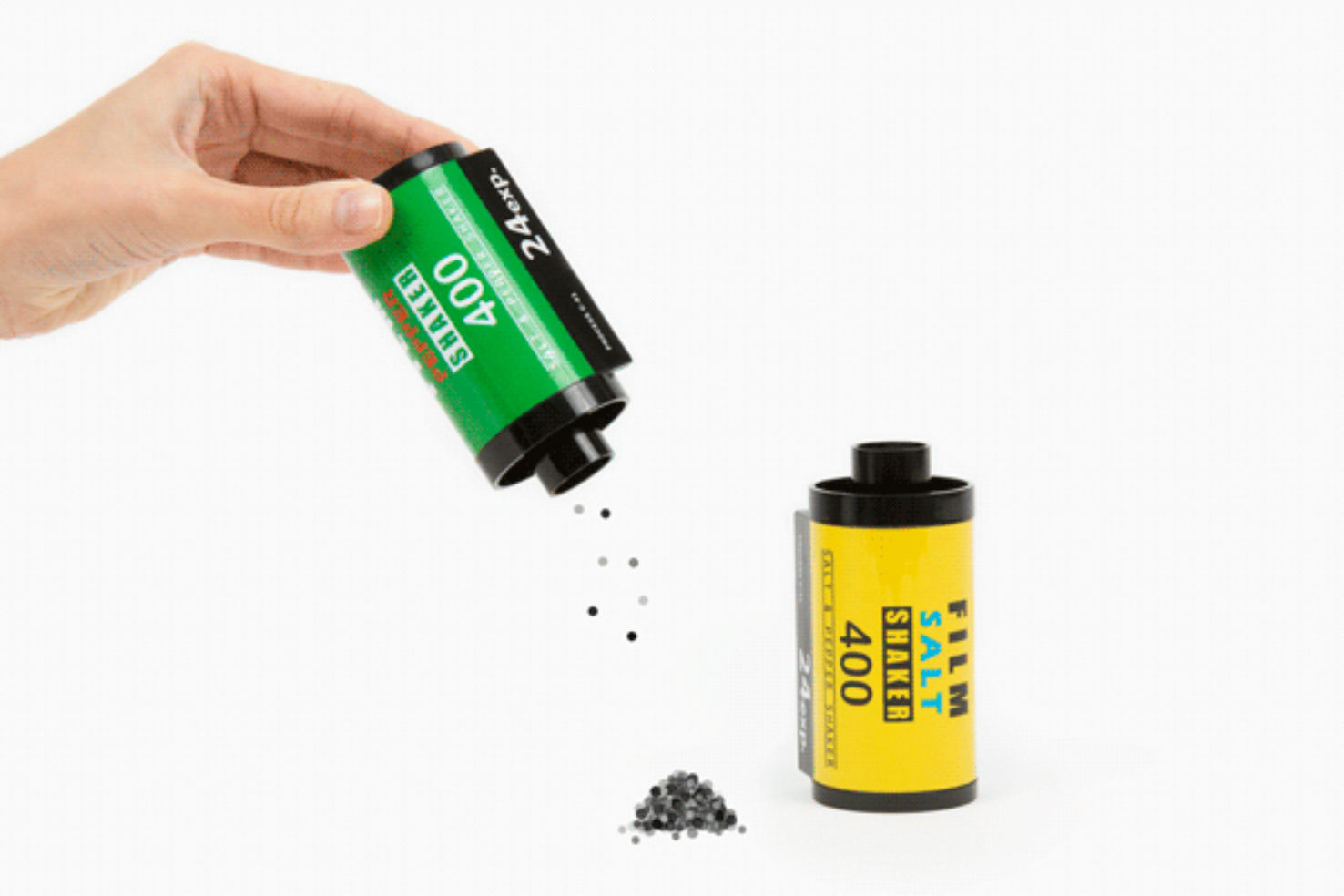 film roll salt and pepper shakers