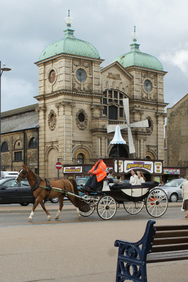 Street scene in Great Yarmouth, United Kingdom