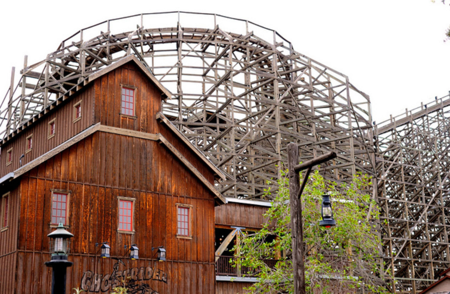The Ghostrider roller coaster at Knotts Berry Farm in California